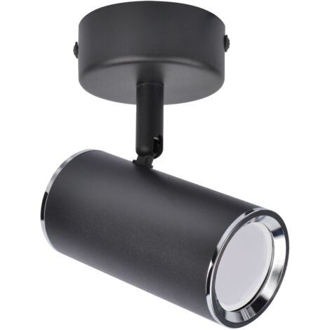 Applique murale noire IP20 orientable Megan SPT GU10 35W Ideus 03656 (1/2)