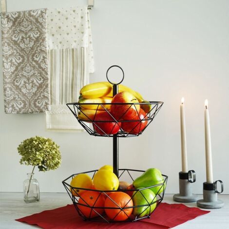 Corbeille à Fruits En Verre Moderne Européenne - Design Créatif Élégant Pour Cuisine Et Salon