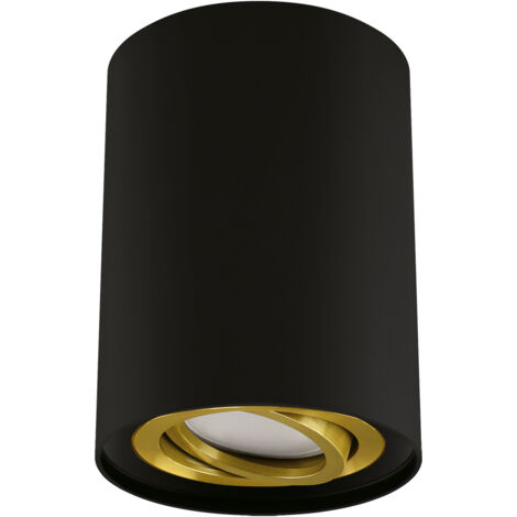 Plafonnier 35W GU10 noir et or hary C Ideus 04240 (1/2)
