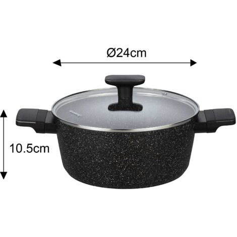 KLAUSBERG KB-7830 Ensemble de 12 casseroles avec revêtement antiadhésif ...