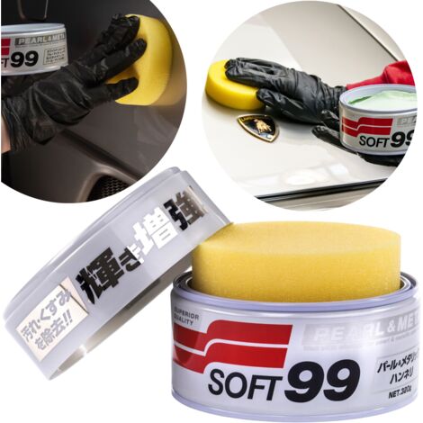 Cire pour voiture Pearl & Metallic pour finitions métalliques et nacrées 320 g SOFT99
