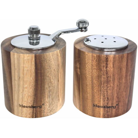 KLAUSBERG KB-7859 ensemble sel et poivre avec moulin et salière
