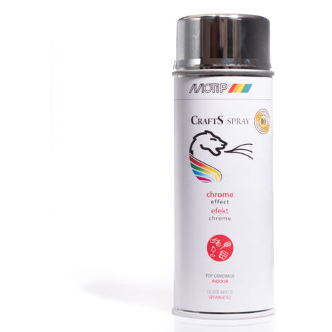 Peinture acrylique en aérosol effet chrome 400 ml CRAFTS (1/5)