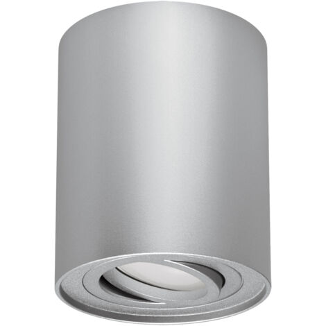 Plafonnier tubulaire argenté 35W hary C GU10 Ideus 03712 (1/2)