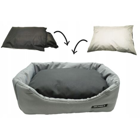 NELSON-X MAGIC DOG BED COUSSIN AMOVIBLE AVEC FERMETURE ÉCLAIR 60X50 CM VERNIS