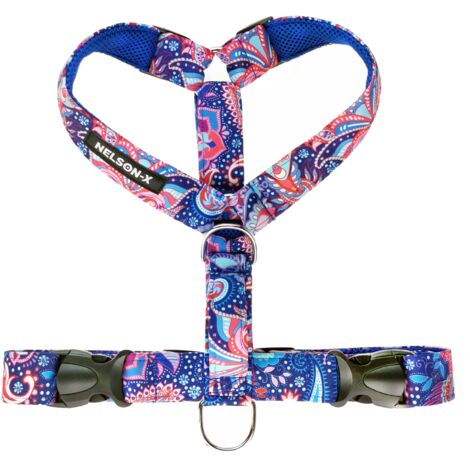 HARNAIS POUR CHIEN DE GARDE NELSON-X À MOTIFS FLORAL ULTRA DURABLE TAILLE M (1/5)