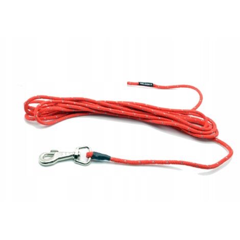 CORDE DE DRESSAGE CHIEN STATIQUE RÉFLÉCHISSANTE RÉSISTANTE 0,6 CM/20 M NELSON-X (1/5)