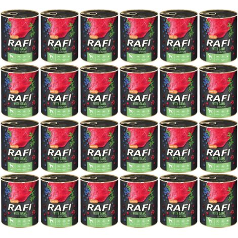 Nourriture pour chien Rafi au gibier 24x800g