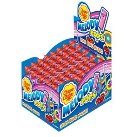 Chupa Chups Melody Pops - Sucettes aux fruits avec sifflet, 15 g