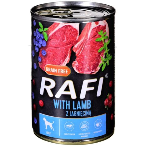 Croquettes pour chien Rafi à l'agneau, aux myrtilles et aux canneberges 400 g (1/2)