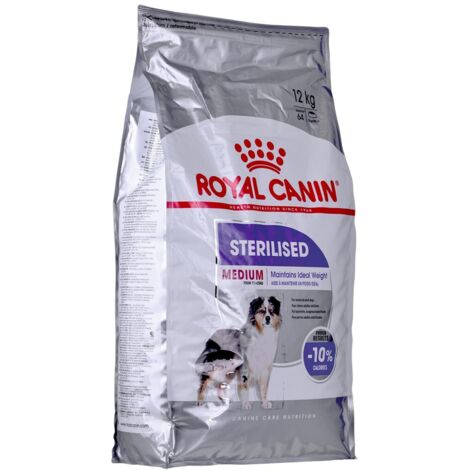 Croquettes pour chien adulte stérilisé 12kg – Taille moyenne 11-25kg – Protéines 28% – L-carnitine pour brûler les graisses – Royal Canin