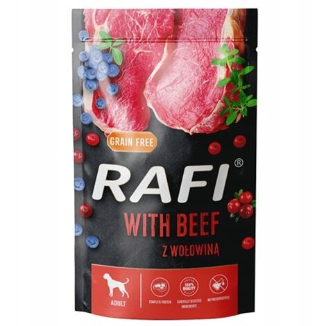 Nourriture pour chien Rafi aux myrtilles et au bœuf 500 g (1/3)