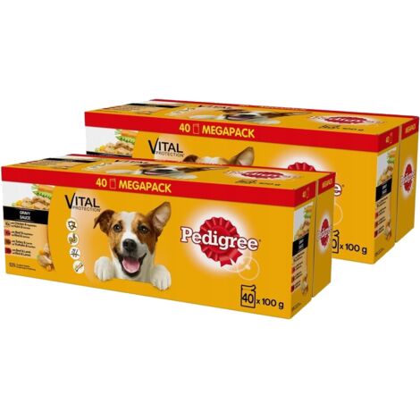 Sélection de saveurs Pedigree avec légumes en sauce 40 x 100 g