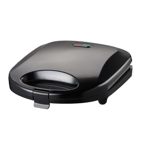 Gaufrier 2 gaufres 1000 W – Gaufres croustillantes en 3 minutes – Plaques antiadhésives – Design compact noir – Esperanza