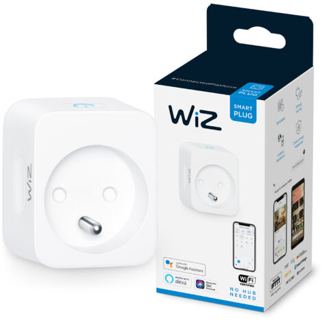 Prise connectée WiFi – Compatible avec appareils électriques – Programmation horaires – Économies d'énergie – Mode vacances – WIZ (1/8)