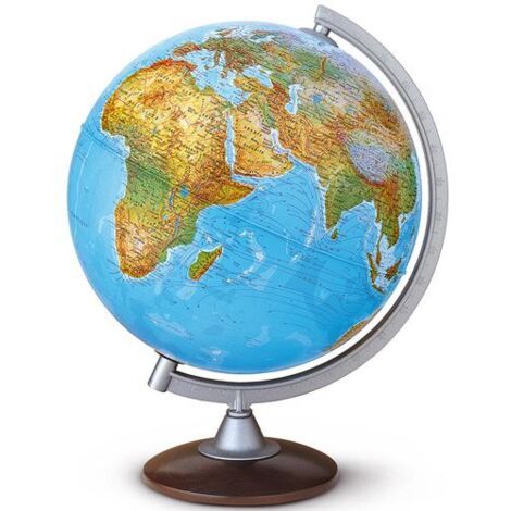 Globe terrestre illuminé 250 de Nova Rico – Carte physique et politique