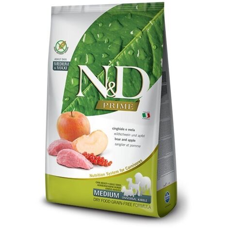 FARMINA N&D PRIME DOG WILD ADULTE MOYEN ET MAXI 12 kg (1/5)