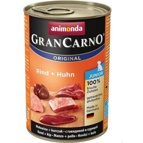Animonda GranCarno Junior - Bœuf et Poulet, nourriture humide pour chiots 400 g (1/2)