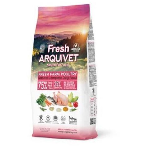 Croquettes pour chien Arquivet au poulet frais et au poisson de mer, 10 kg (1/2)