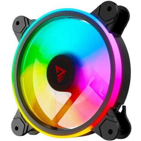 Ventilateur Pc Rvb, Ventilateur De Refroidissement D'Ordinateur De Bureau Silencieux Et Élégant