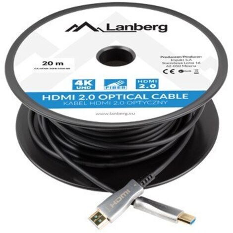Lanberg CA-HDMI-20FB-0200-BK câble optique HDMI M/M 20m v2.0 4K AOC (1/5)