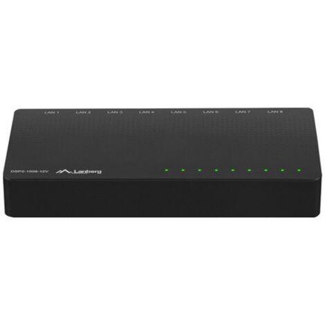 COMMUTATEUR LANBERG DSP2-1008-12V (8 PORTS, 12V, 1GB/S) (1/4)