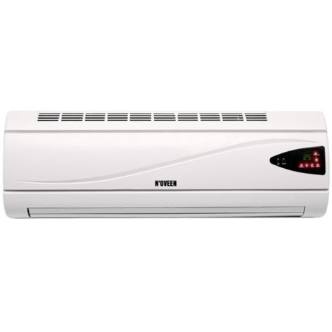 Rideau chauffant soufflant 2000W HC2200 – Céramique – Télécommande incluse – Débit d'air 120 m³/h – Installation facile – Noveen