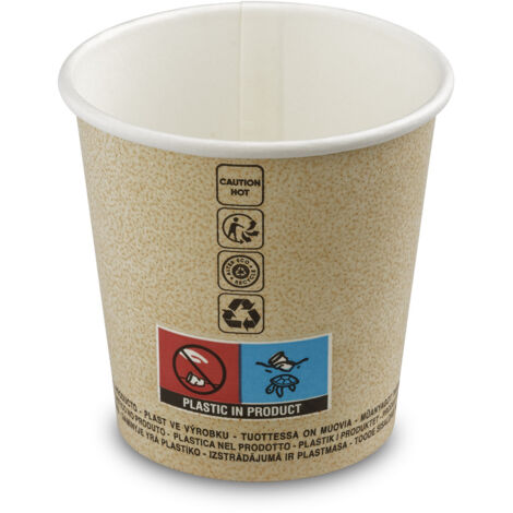 Gobelet en papier kraft 100 ml 50 pièces CUPIPACK CARTON Guillin Pologne (1/3)