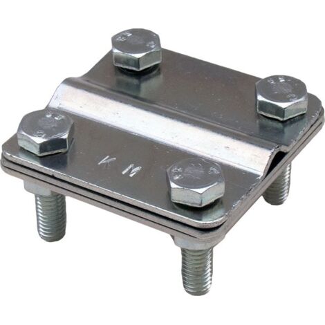 Connecteur en croix universel pour fil de terre B=30 mm (trois plaques) KM11 (1/2)