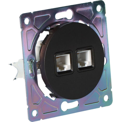 Prise RJ45/RJ11, noire, BETA ONNLINE