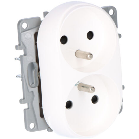 Niloe Step Module Prise Aluminium 1X Avec/Uz Avec Flap Ip44 Bornes À