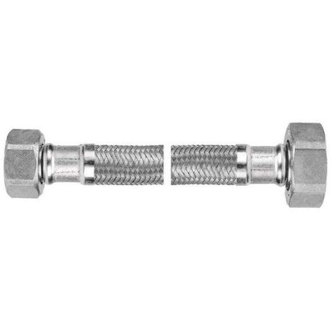 Tuyau Tressé Inox 1/4 évasé Femelle-femelle - Longueur 60 - Neuf