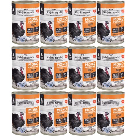 Wiejska Zagroda nourriture humide pour chiots Monoprotéine Dinde 12x400g