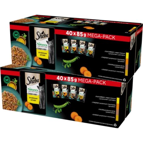 SHEBA Nature's Collection Saveurs Volaille 40x85 g