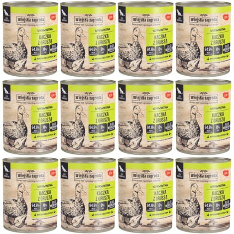 Wiejska Zagroda nourriture humide pour chien canard poire 12x800g (1/2)
