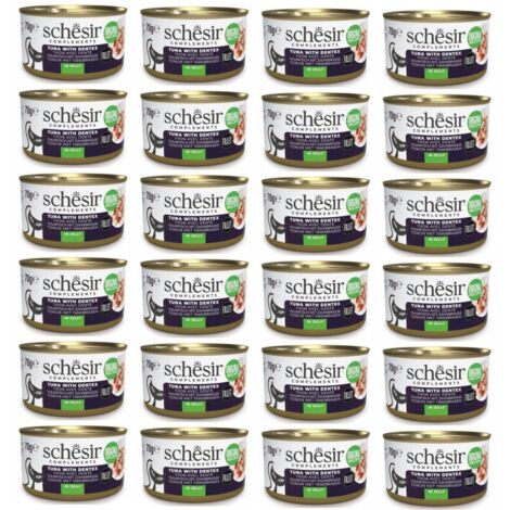 SCHESIR Thon Océanique Adulte avec Dentiste - aliment humide pour chat - 24 x 70 g