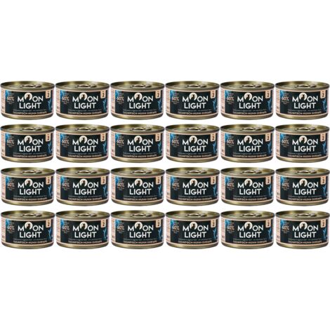 Repas au clair de lune avec thon, poulet et crevettes en sauce 24 x 80 g