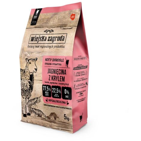 Wiejska Zagroda Agneau au krill pour chat 5kg (1/3)