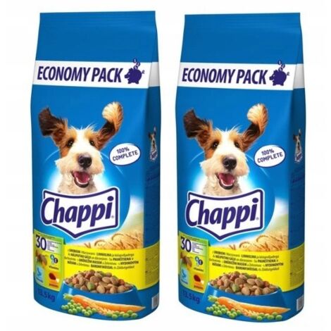 Chappi à la volaille et aux légumes 13,5 kg (1/4)