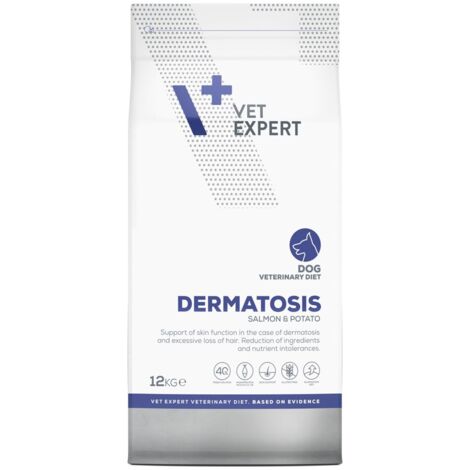 Aliment vétérinaire VetExpert Derma Saumon et Pomme de terre 12 kg (1/4)