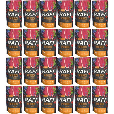 Dolina Noteci Rafi, pâtée pour chien au canard, myrtilles et canneberges, 24 sachets de 500 g (1/2)