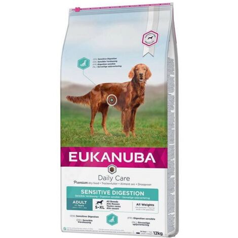 EUKANUBA Croquettes quotidiennes pour chiens à digestion sensible 12 kg