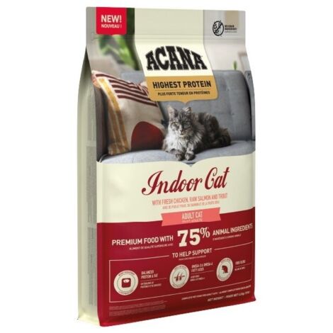 ACANA Aliment pour chat d'intérieur à haute teneur en protéines 4,5 kg