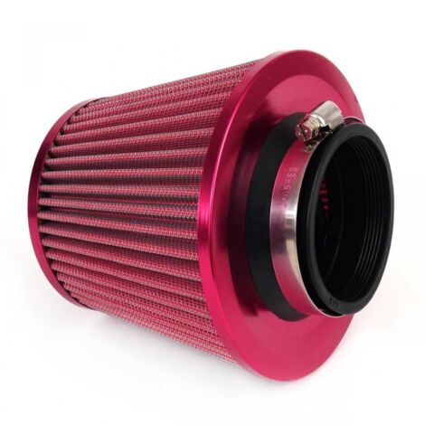 Filtre à air conique sport ROUGE + adaptateur 3