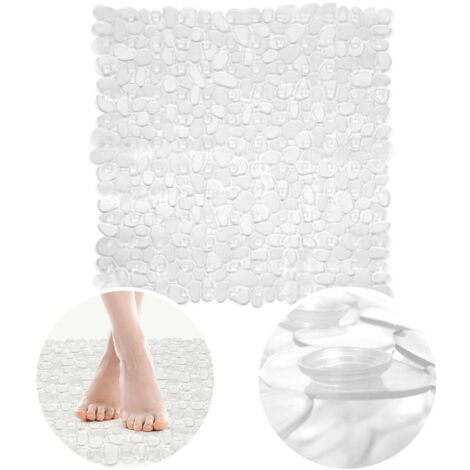 Tapis de douche antidérapant, transparent, 52x52 cm (1/5)