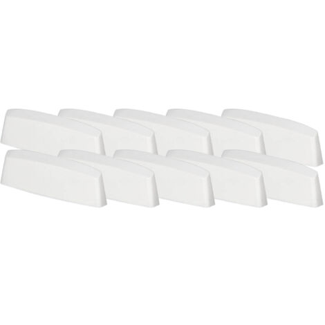Bouchon de drainage pour fenêtres PVC, couvercle blanc, 45 mm, lot de 10