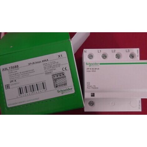 Parafoudre IPF40 T2 C 3P+N 4M 15/40KA 1,5 TT, TNS ACTI 9 A9L15688