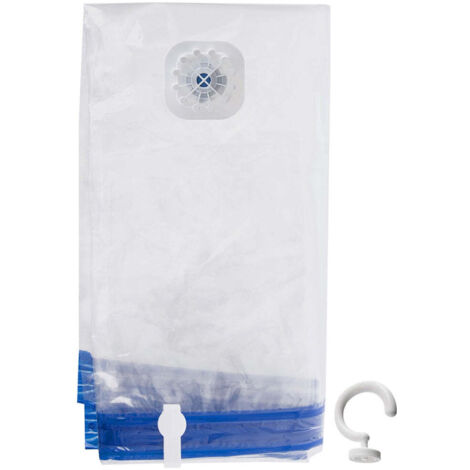 Sac sous vide pour vêtements et linge de lit avec cintre 70x144 cm (1/5)