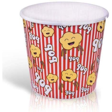 Bol a pop corn 34 l parfait pour les soirees cinema avec des motifs pop corn (1/3)