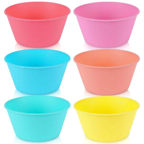 Bols reutilisables en materiau durable et plusieurs couleurs (1/5)